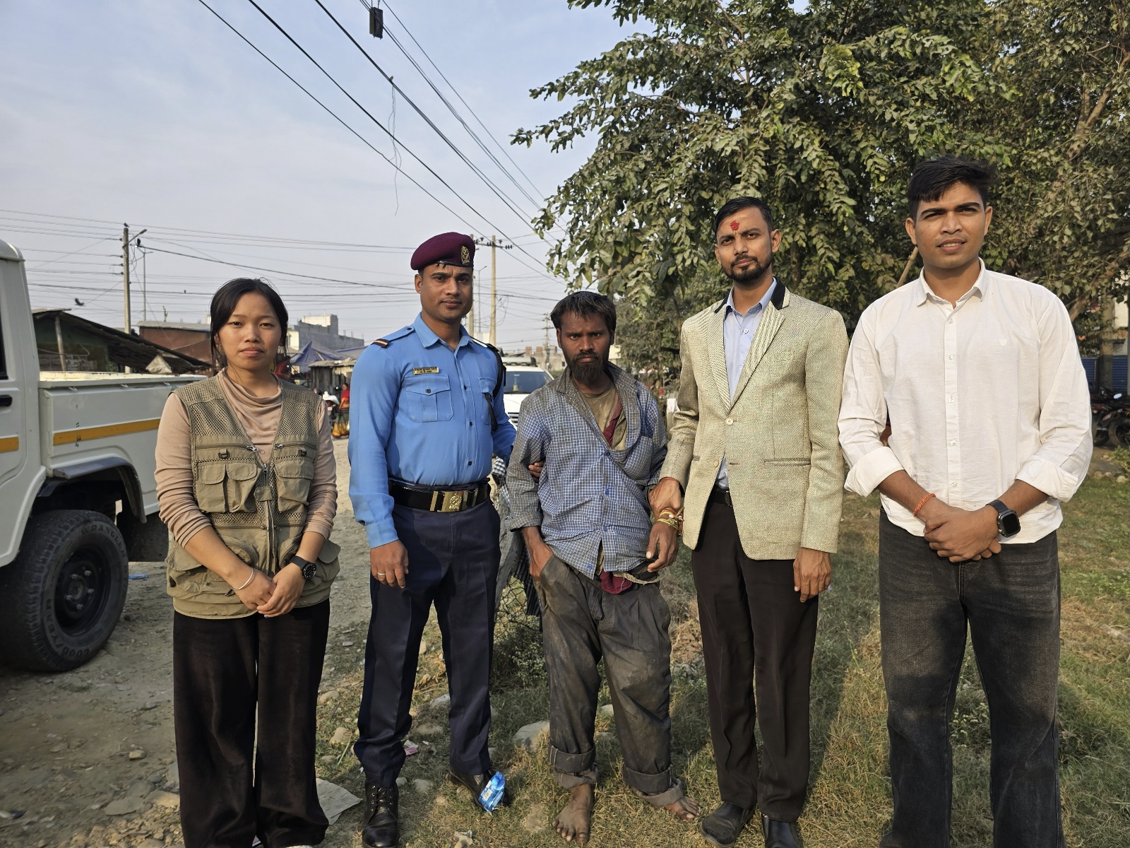 बहुवरी ड्राइपोर्ट चोकबाट मानसिक रूपमा कमजोर पुरुषको मानवसेवा आश्रमद्वारा उद्धार